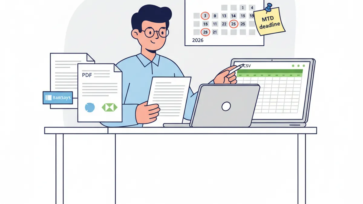 MTD Countdown: The Grace Period Is Over. Here's How to Get Your Bank Records Ready