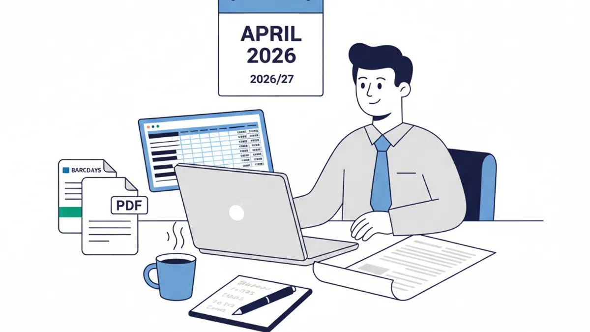 New Tax Year 2026/27: What UK Accountants Need to Know About Bank Statement Workflows